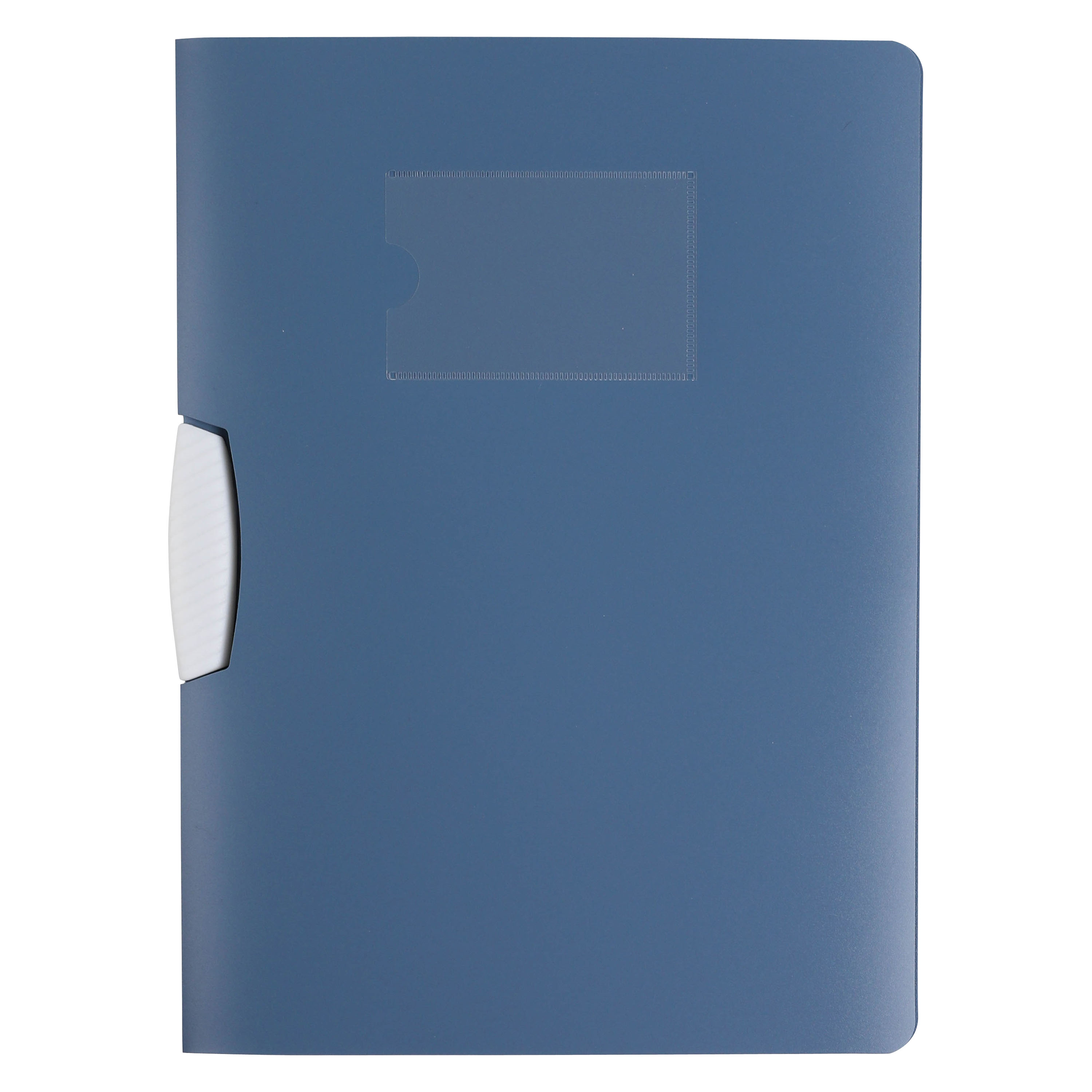 CAPA A4 COM CLIP AUCHAN AZUL POLIPROPILENO RECICLADO