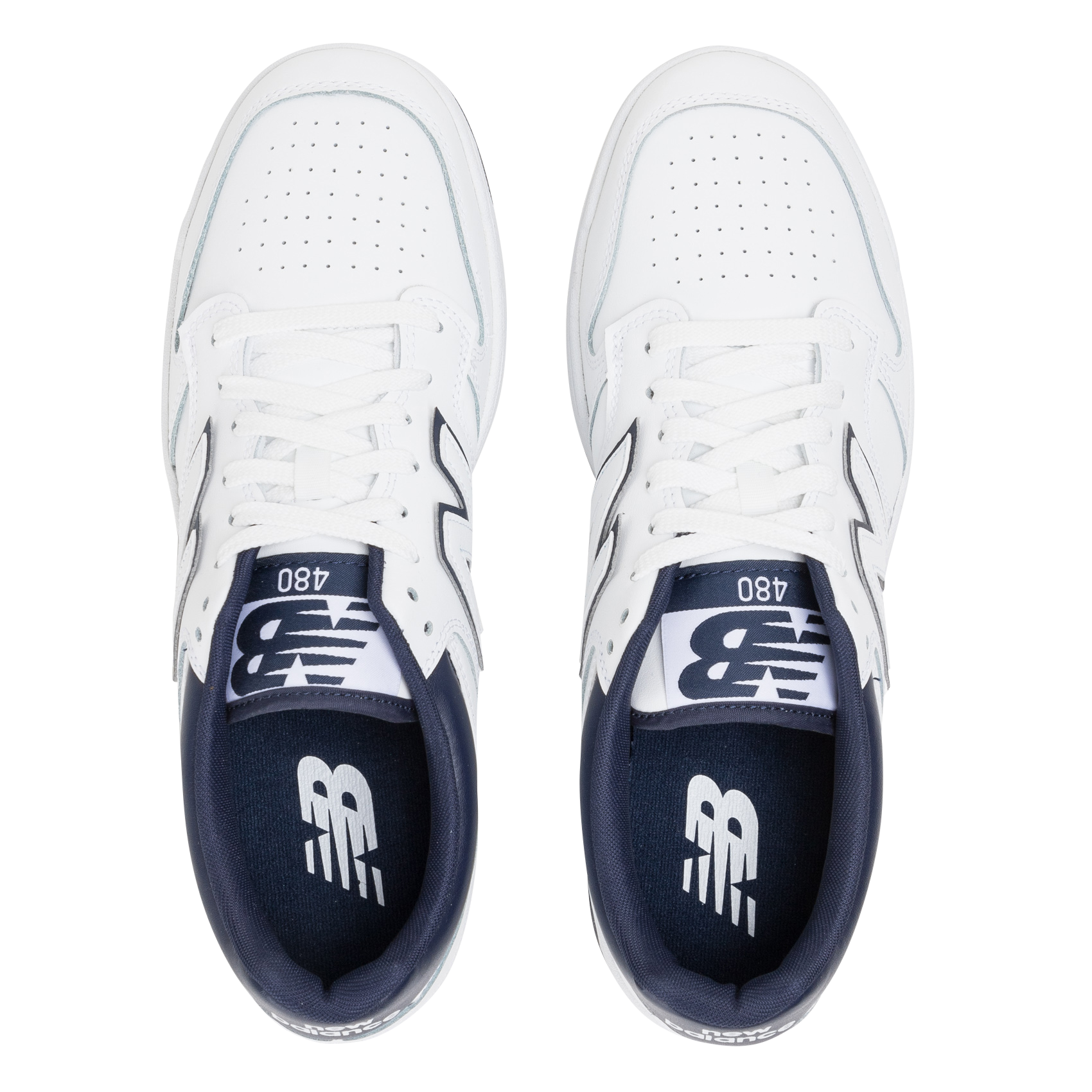 480 - Baskets basses en cuir | Blanc