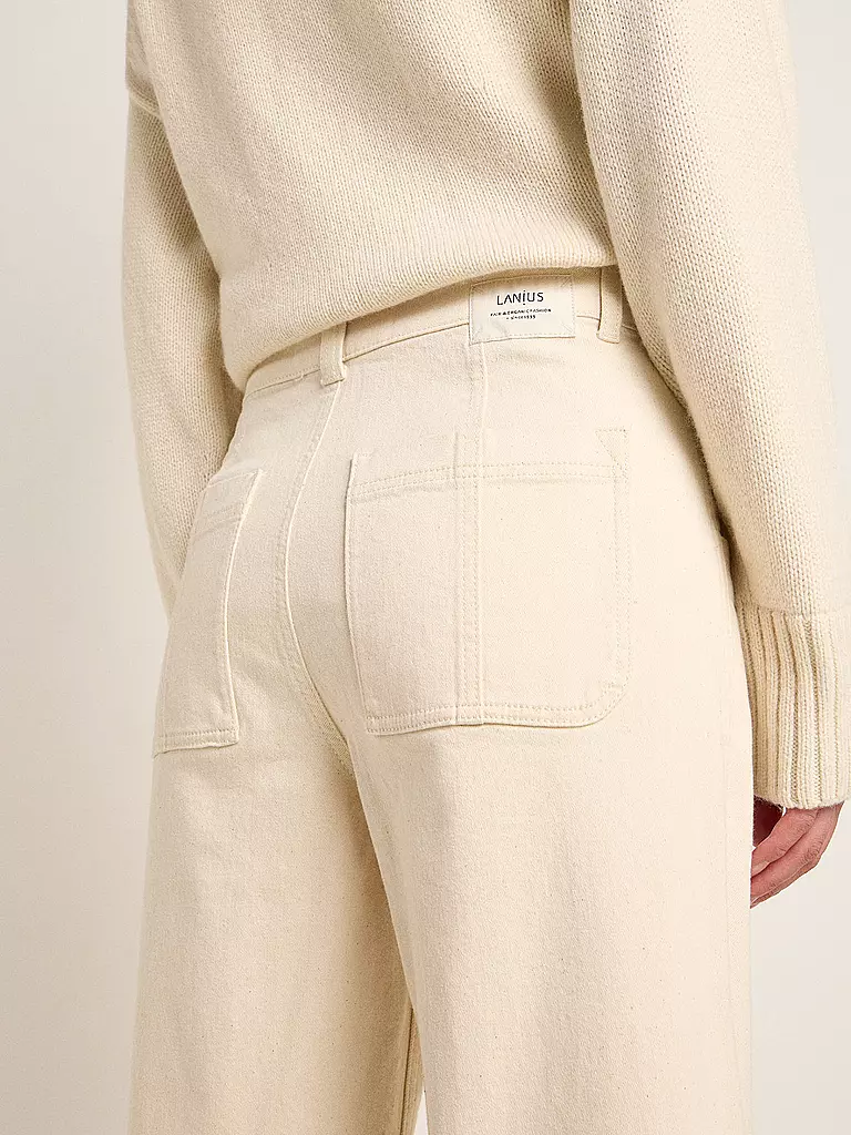 LANIUS Jeans Wide Leg  creme