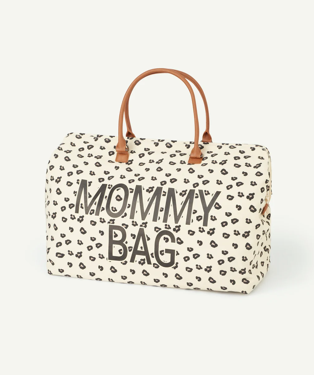 CHILDHOMEMOMMY BAG LE SAC À LANGER LÉOPARD AVEC MATELAS À LANGER INCLUS