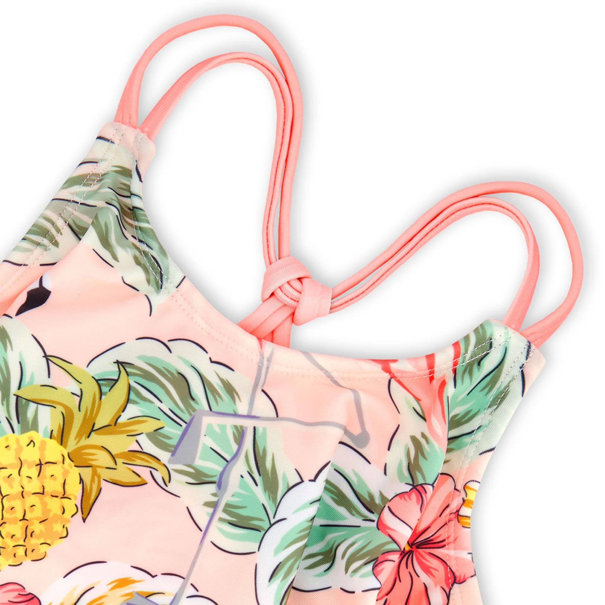 Deux par Deux Bikini UV Flamant Rose 2-6ans
