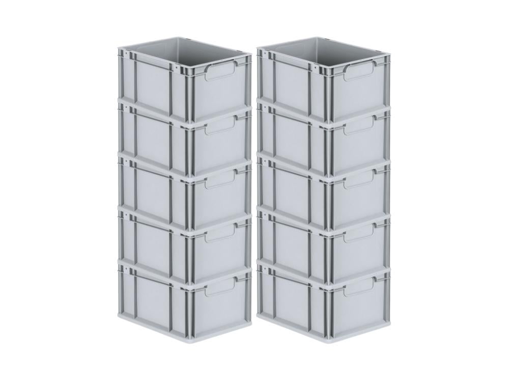 PROREGAL Eurobox Nextgen Economy Handgrepen Gesloten HxBxD 22 x 30 x 40 cm 20 Liter Euro Container Transportbox Stapelbak
