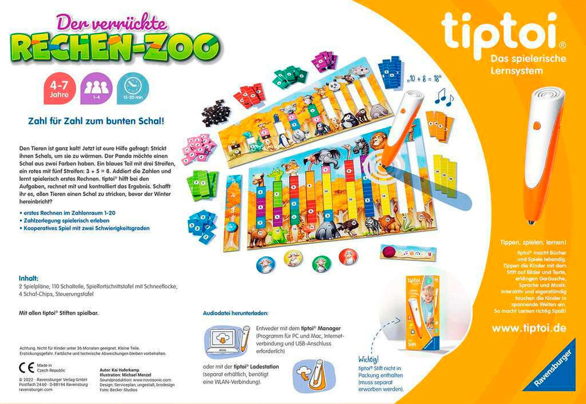 Ravensburger - TIPTOI Der verrückte Rechen-Zoo