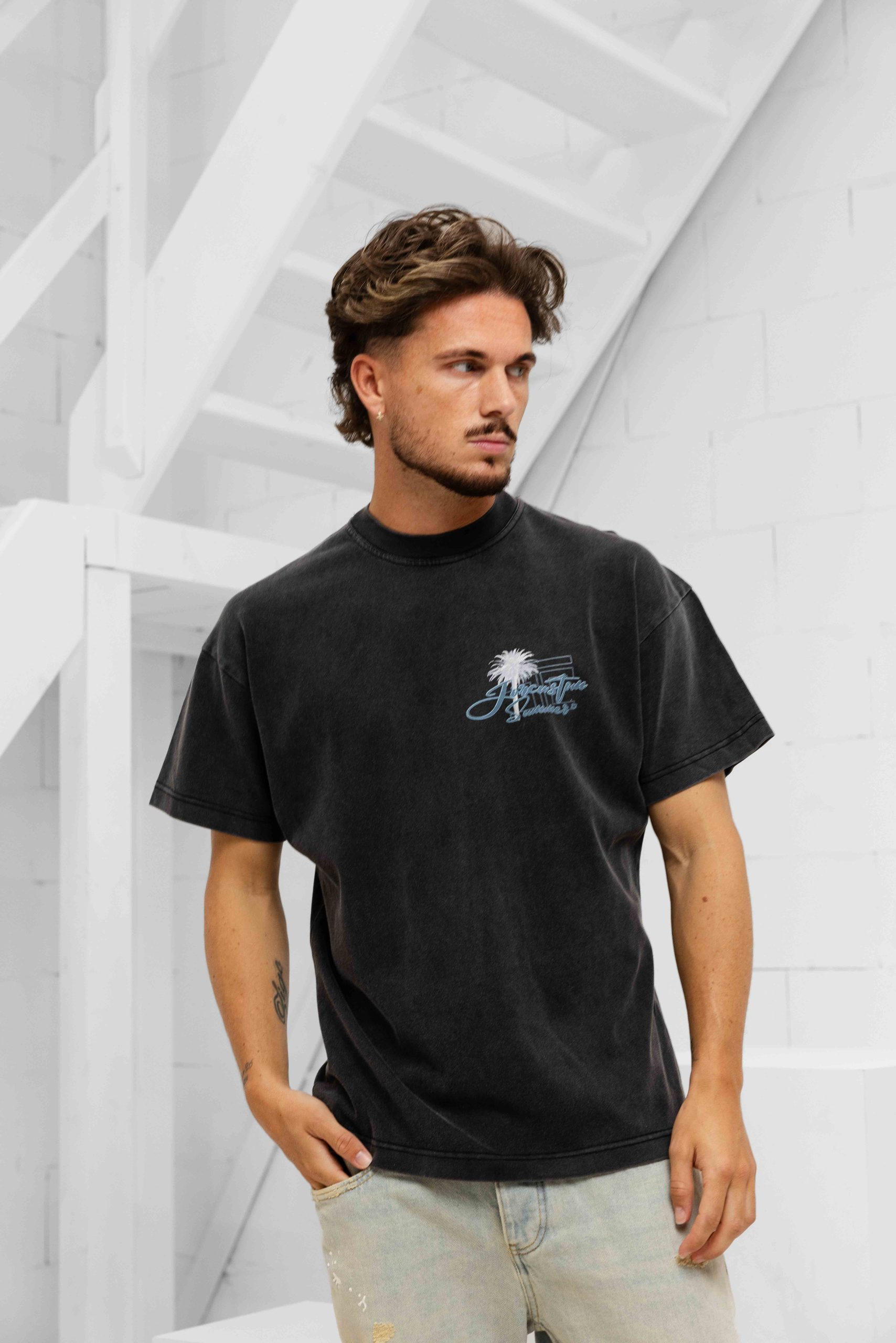 Jorcustom Endless Summer Loose Fit T-Shirt Heren Grijs