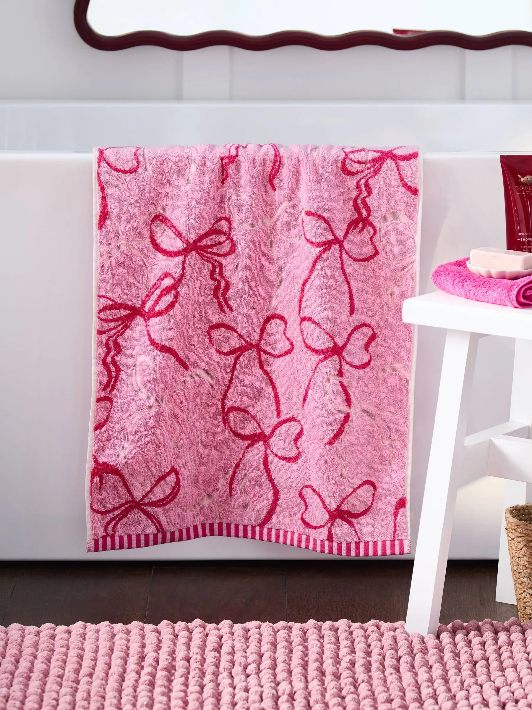 Bow 100% Cotton Towel