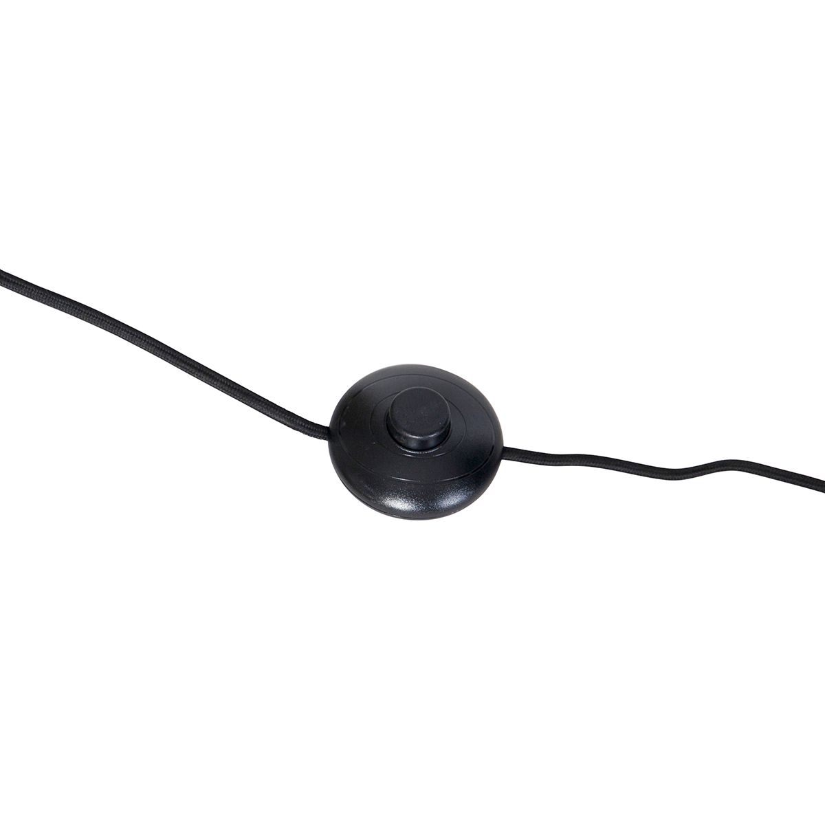 Vloerlamp zwart met goud en smoke glas incl. PUCC - Zuzanna