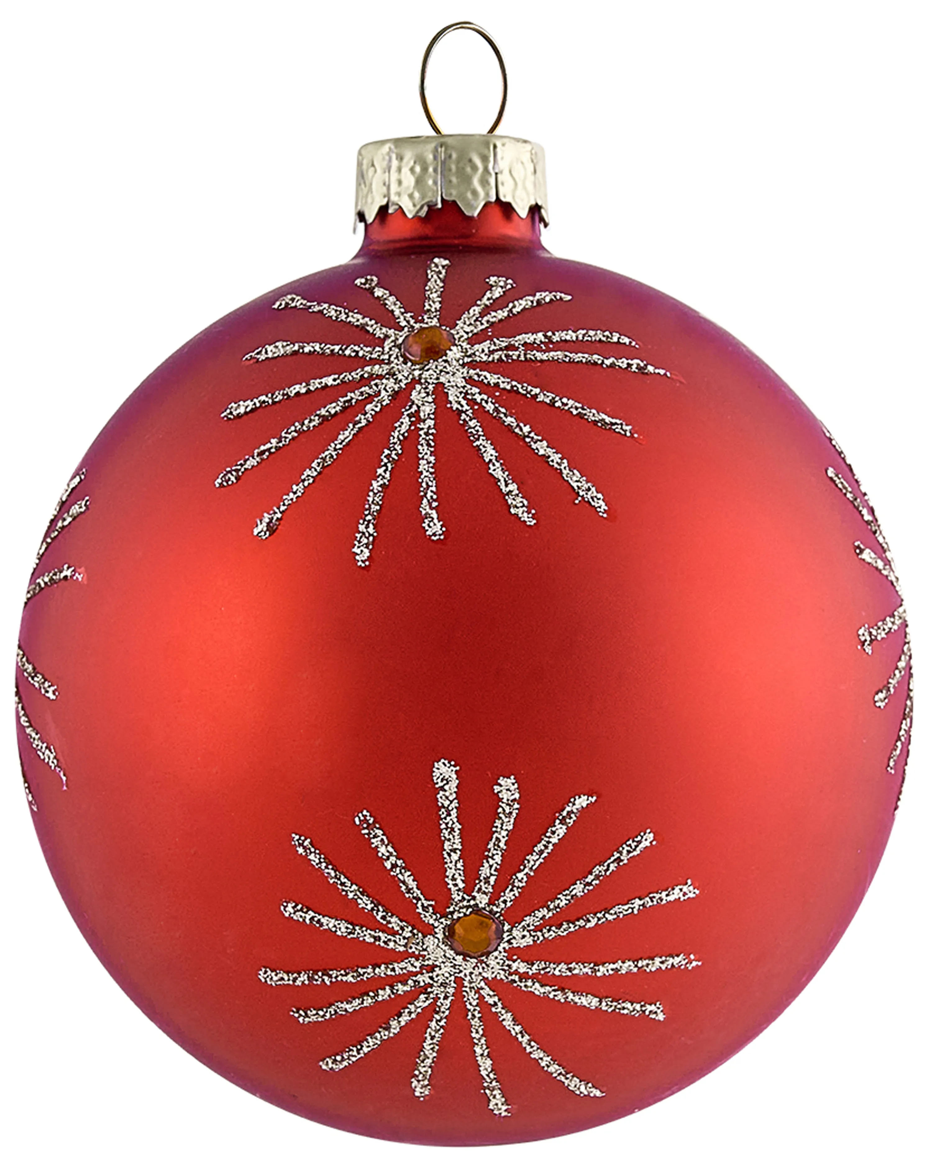 Set van 50 kerstballen SPARKLE Glas Rood/goud