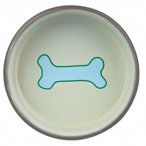 Tigela multicolorida para alimentação de cães