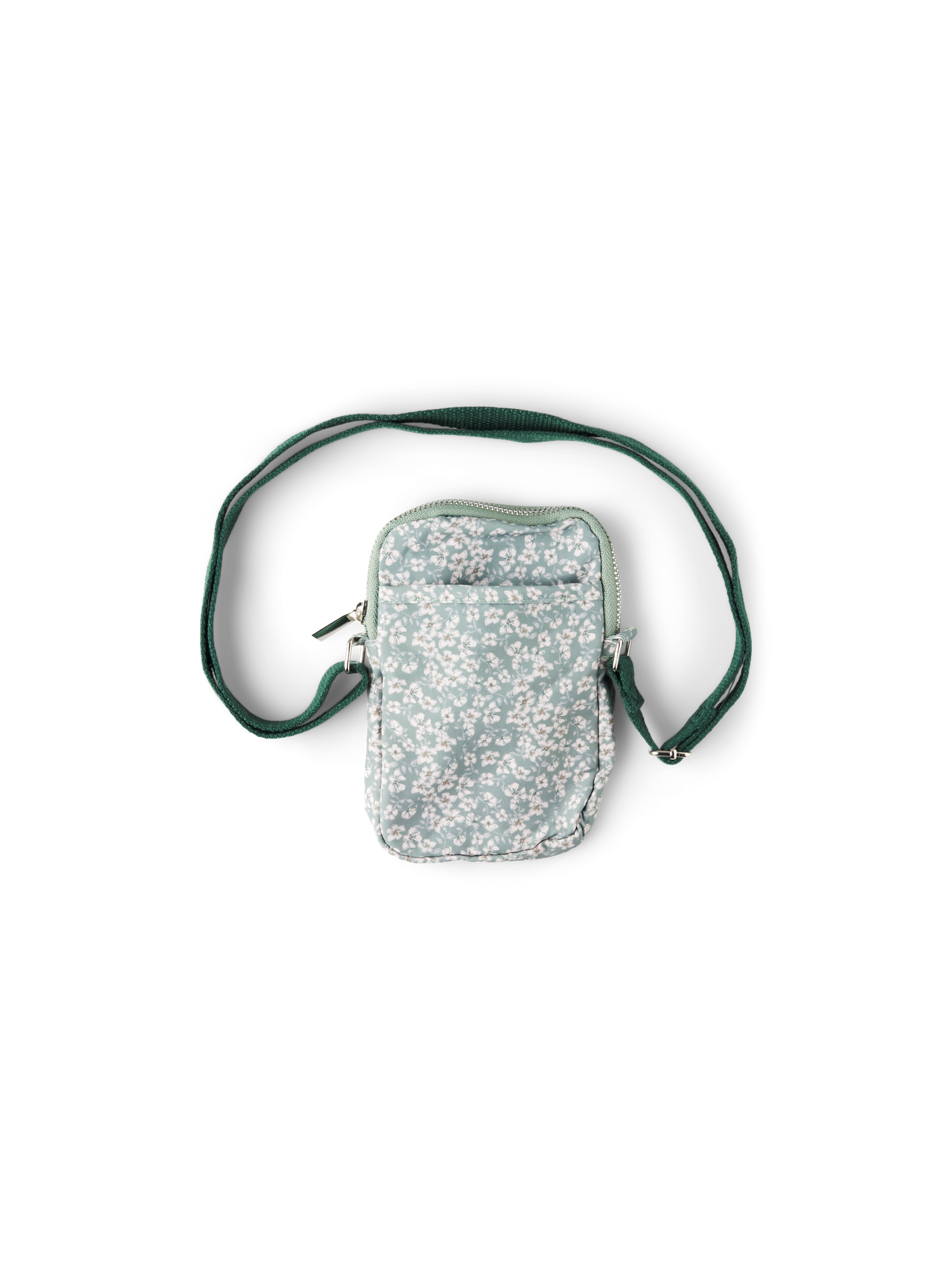Crossbody-taske | Polyester. 12 x 18,5 cm.  | Dusty Green