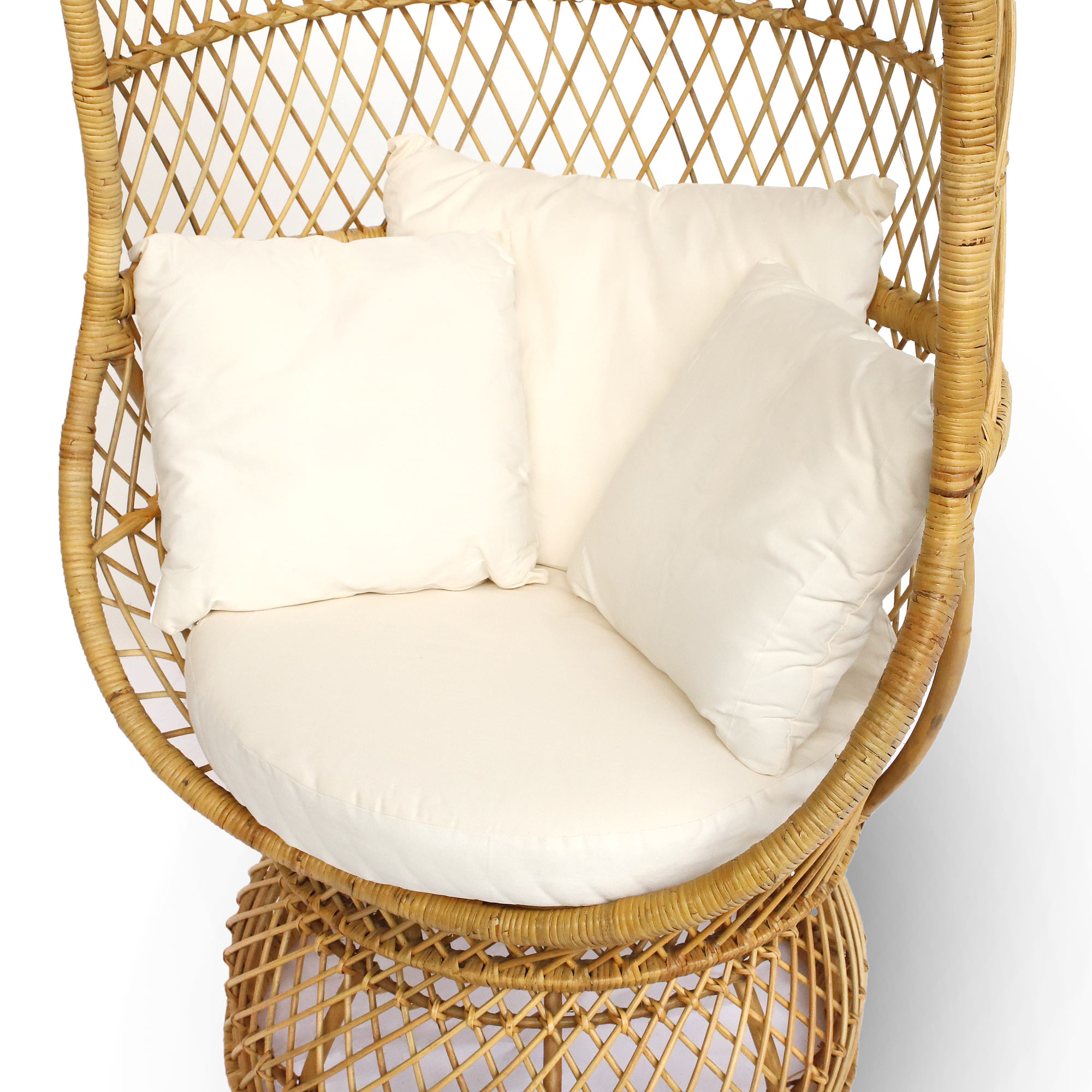 Rattansessel 'Hanstedt', natur, H 150 cm, B 89 cm, L 82 cm von fischer's lagerhaus