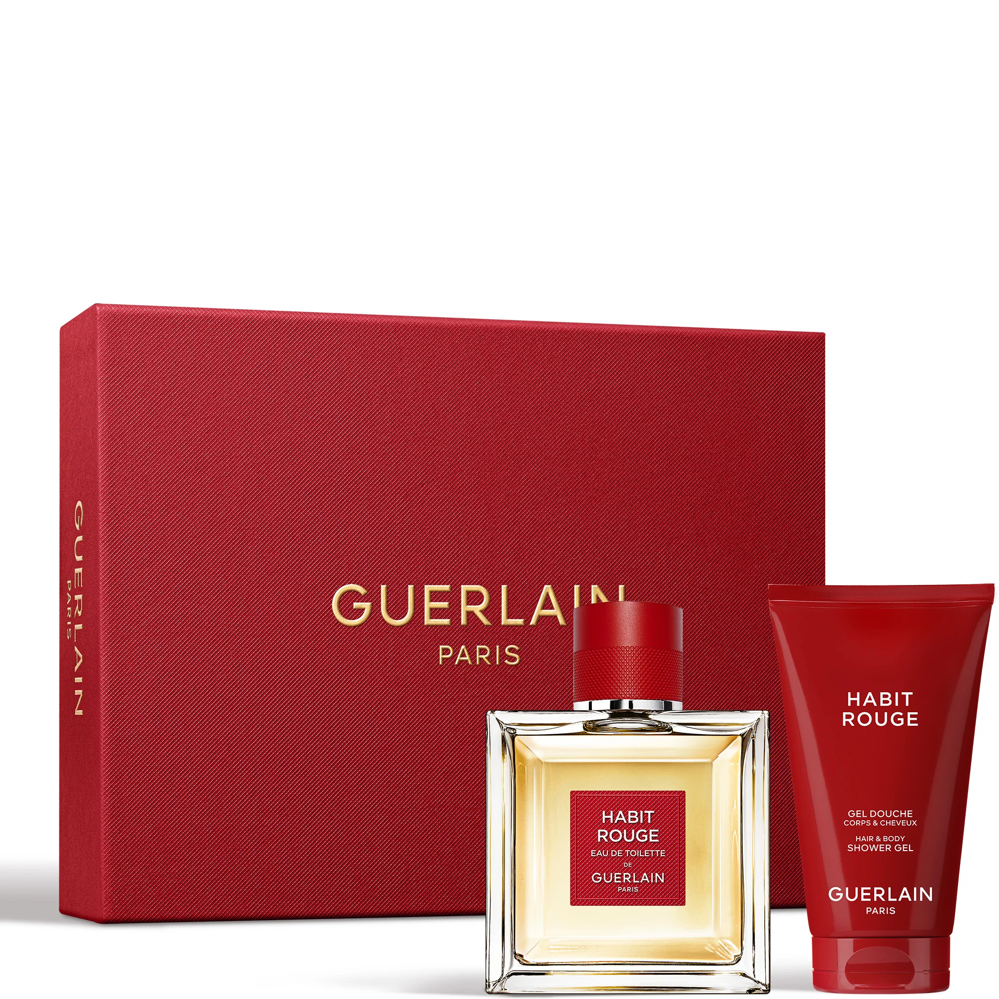 HABIT ROUGE - Coffret Eau de Toilette, Gel Douche |
