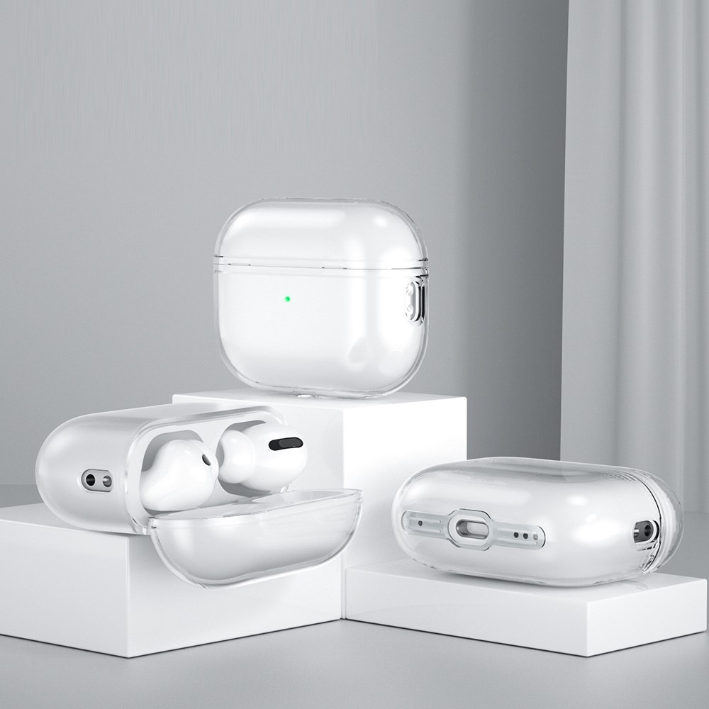 AirPods Pro 2 / AirPods Pro Glitzer Schutzhülle   Scharnierring - Transparent
