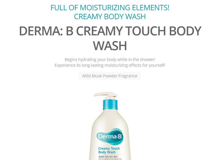 Derma: B - Romige Touch Body Wash