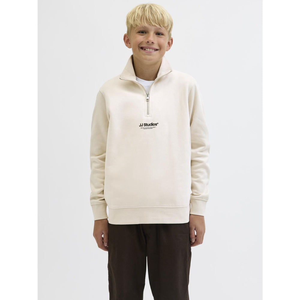 Køb Jack & Jones Junior Moonbeam Jjesoho Sweat Quarter Zip Hn Noos Jnr