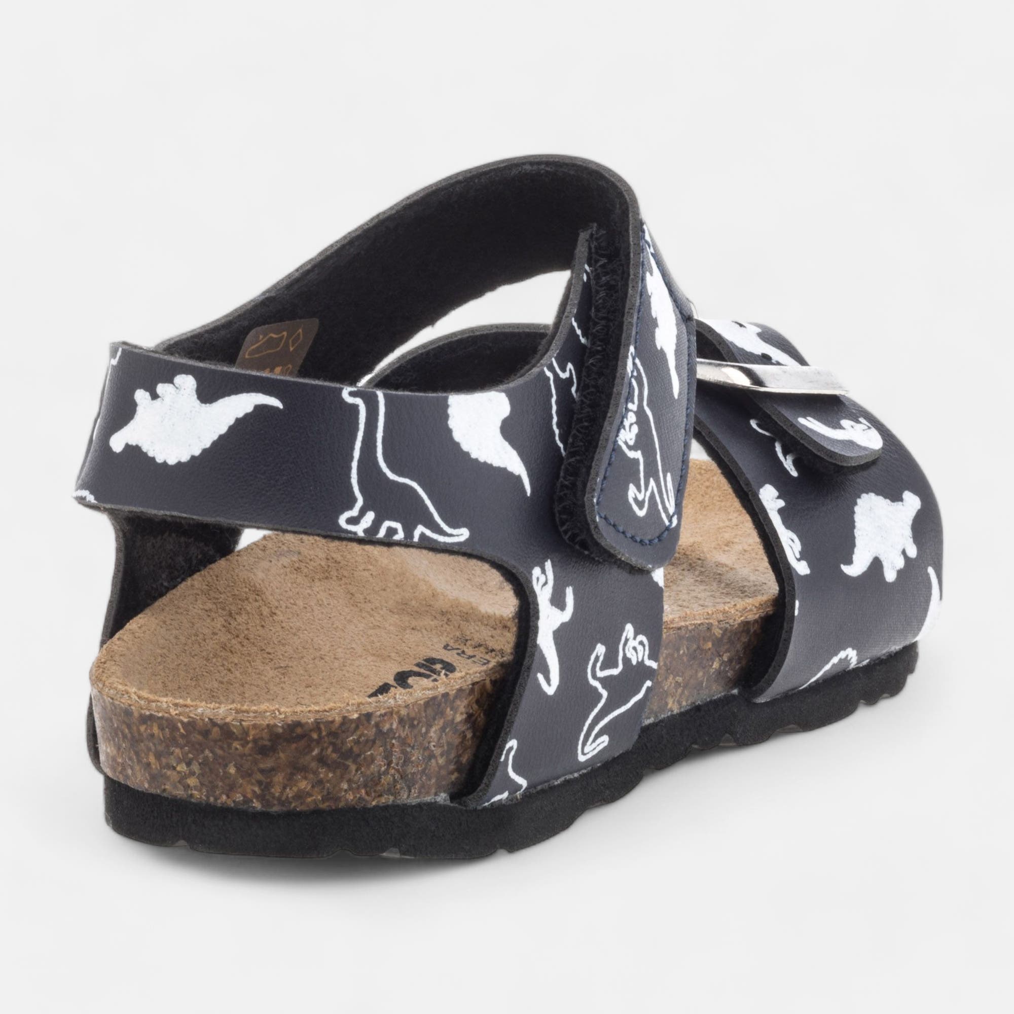 Mules semelle liège Garçon bleu marine