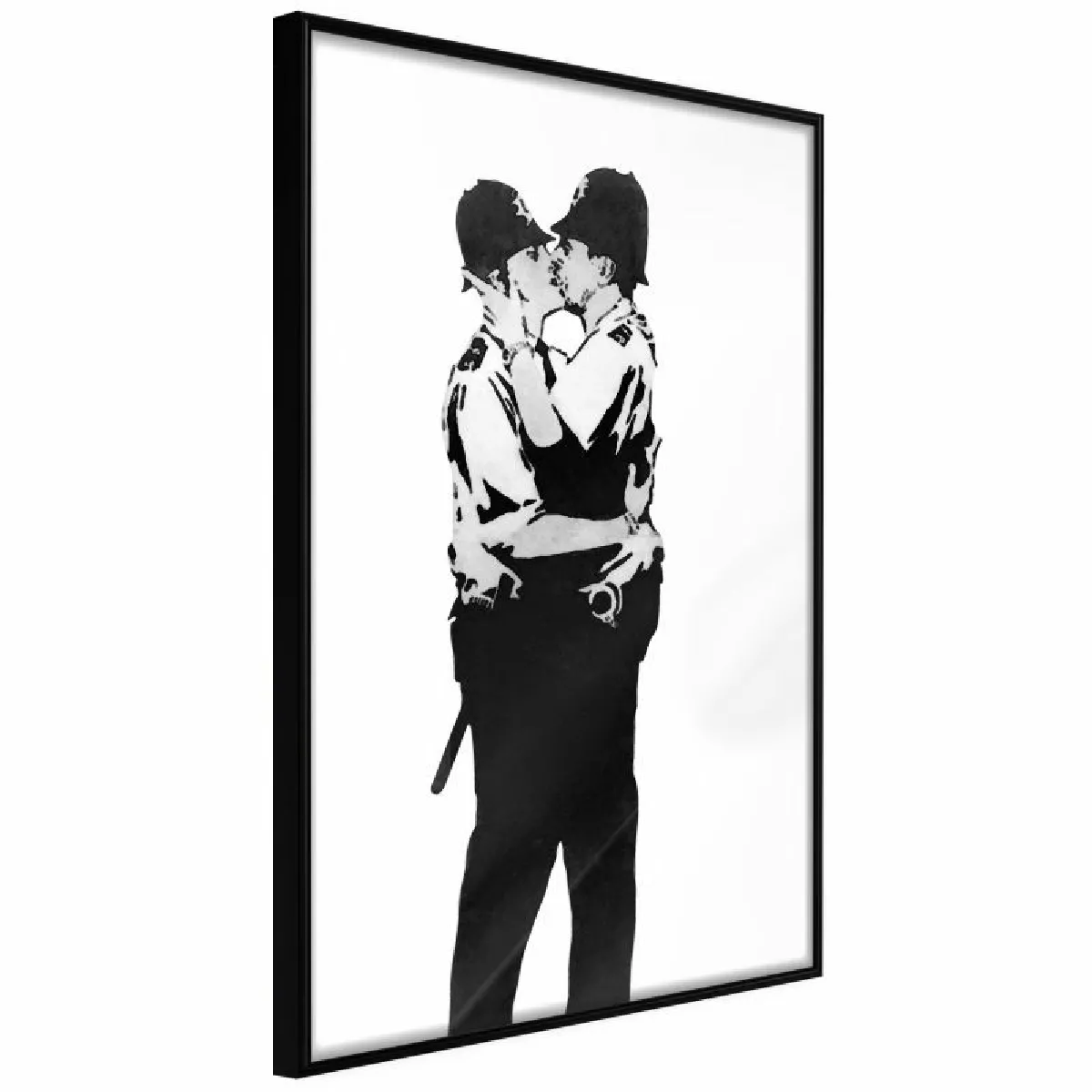 Paris Prix Affiche Banksy Kissing Coppers I