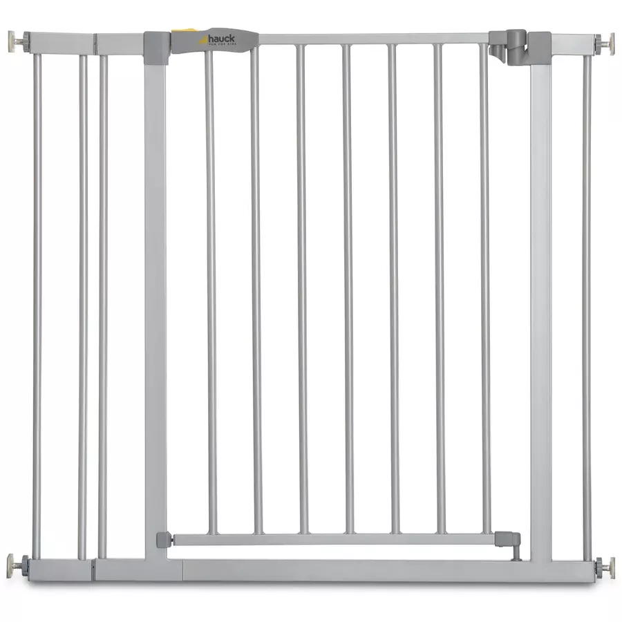 hauck Türschutzgitter Stop N Safe 2 Silber inklusive 9 cm Verlängerung