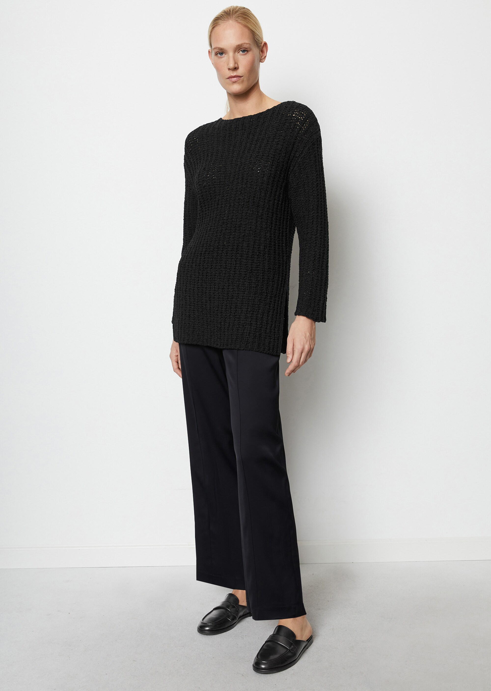 Strickpullover oversizeaus Organic Cotton-Mix