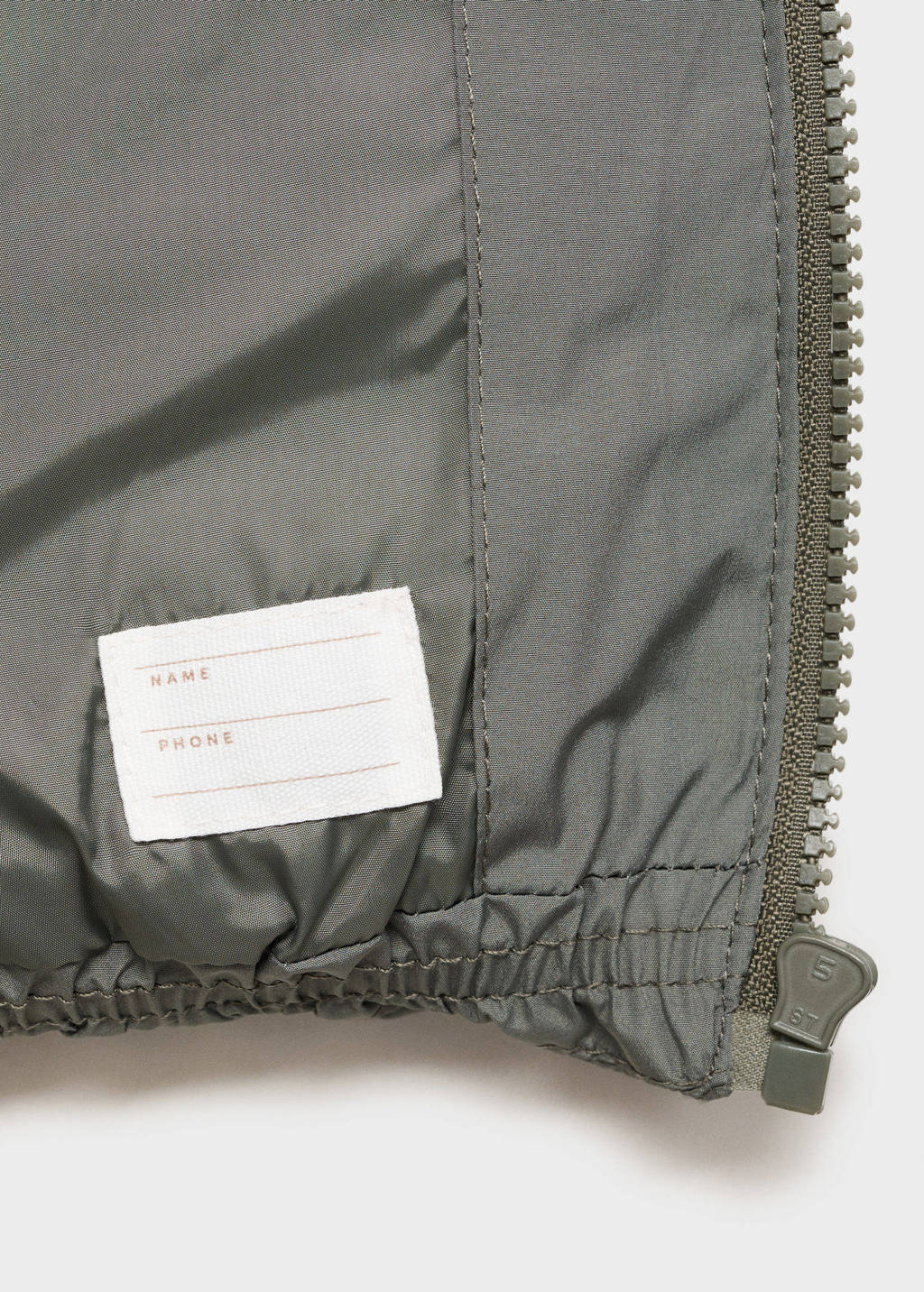 Mango Kids gewatteerde jas groen