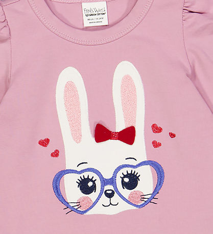 Freds World Bluse - Hello Bunny - Pink Haze