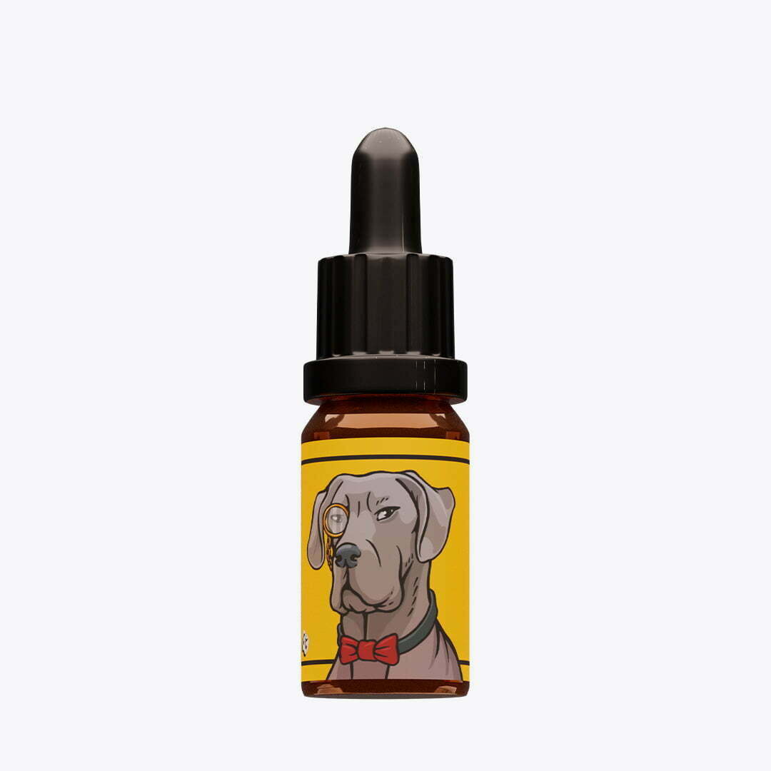 Óleo de CBD 6% para cães, sabor salmão.