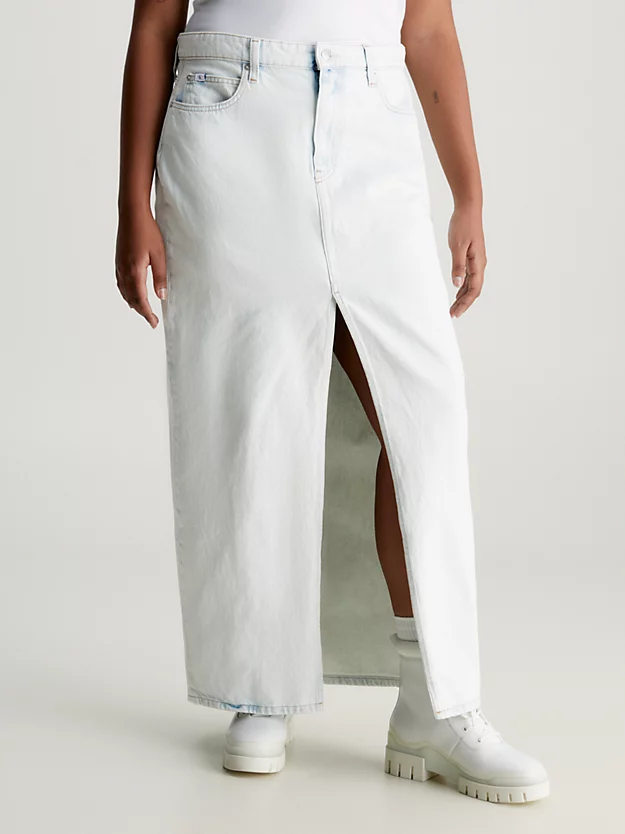 Saia longa de jeans