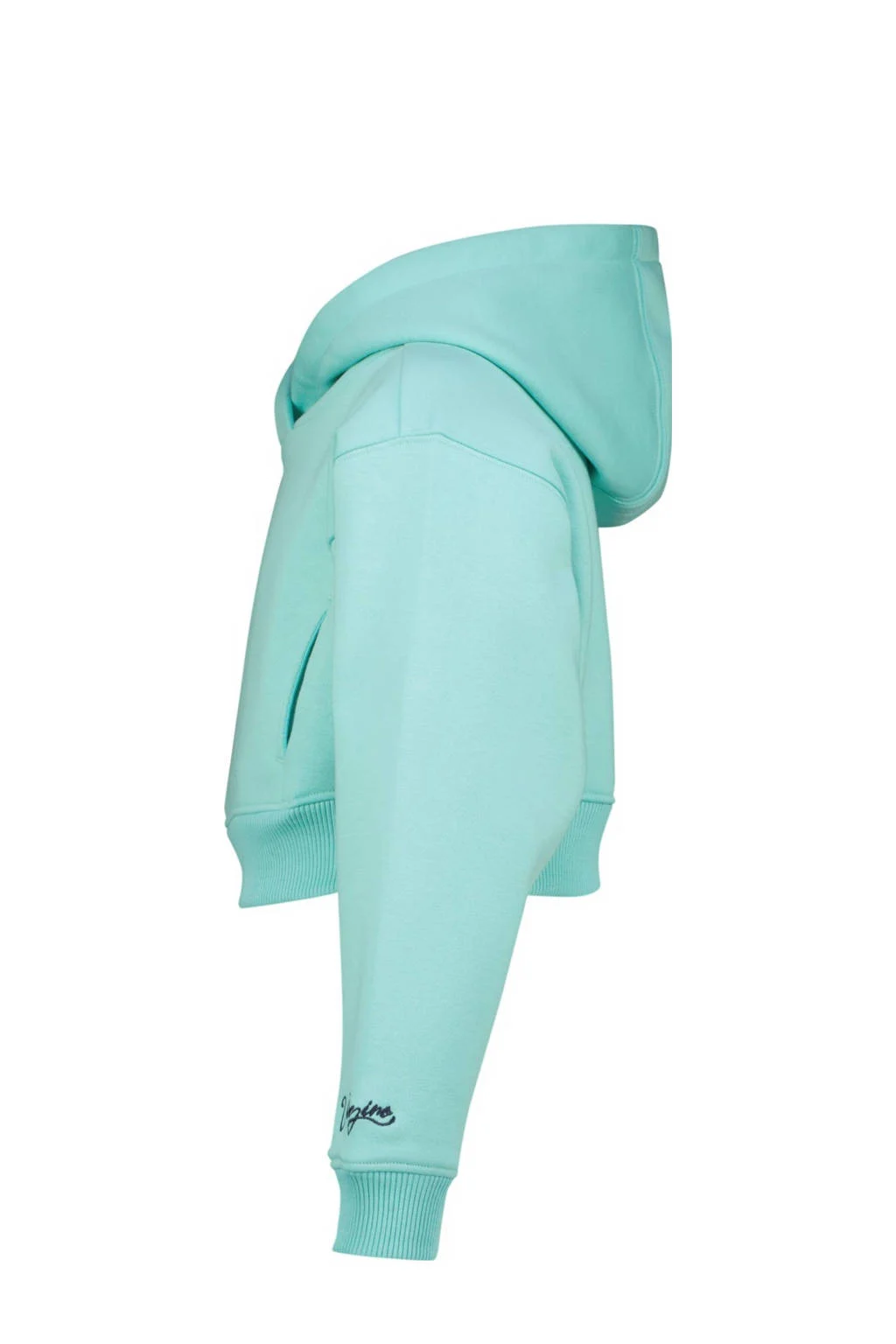Vingino hoodie Nimmie met backprint licht turquoise