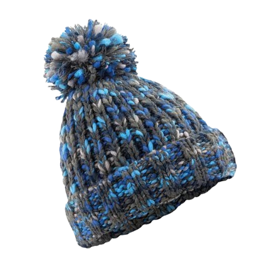 Gorro De Punto Twister com Pom Pom Beechfield