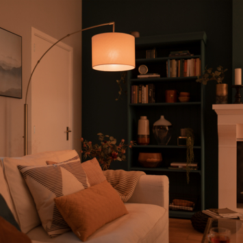 Philips LED peerlamp UltraEfficient mat E27 74W warmwit licht