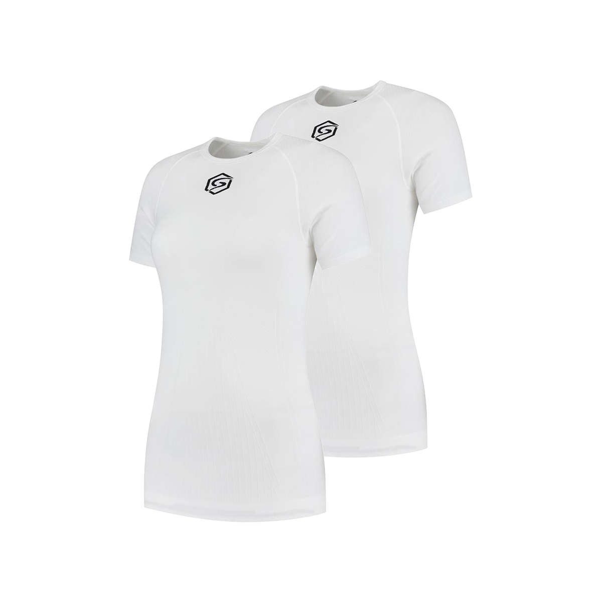 FUTURUM Recycled Ondershirt Korte mouwen Wit Dames 2-Pack