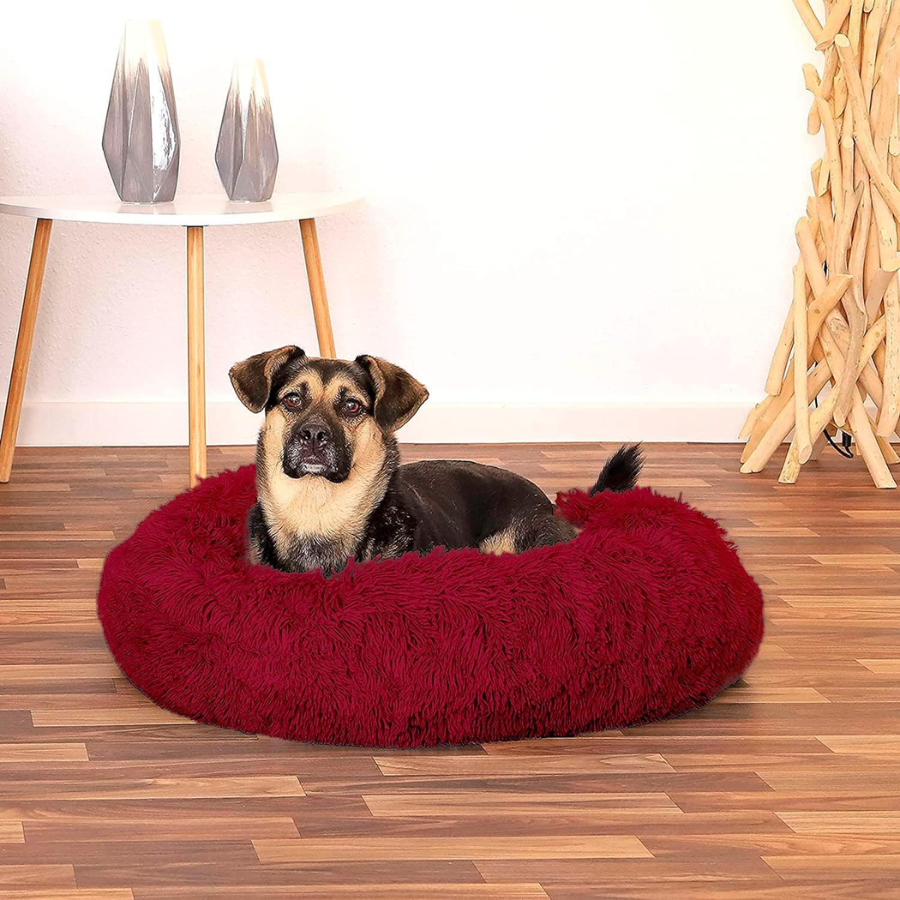 Cama para cães de porte médio e pequeno EL ÁTICO PETS. Almofada resistente e lavável. Ideal para gatos de pelo comprido e outros animais de estimação de porte médio, 70 x 70 cm.