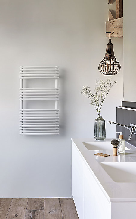 Radiateur sèche-serviettes eau chaude Acova Nankin blanc 462W