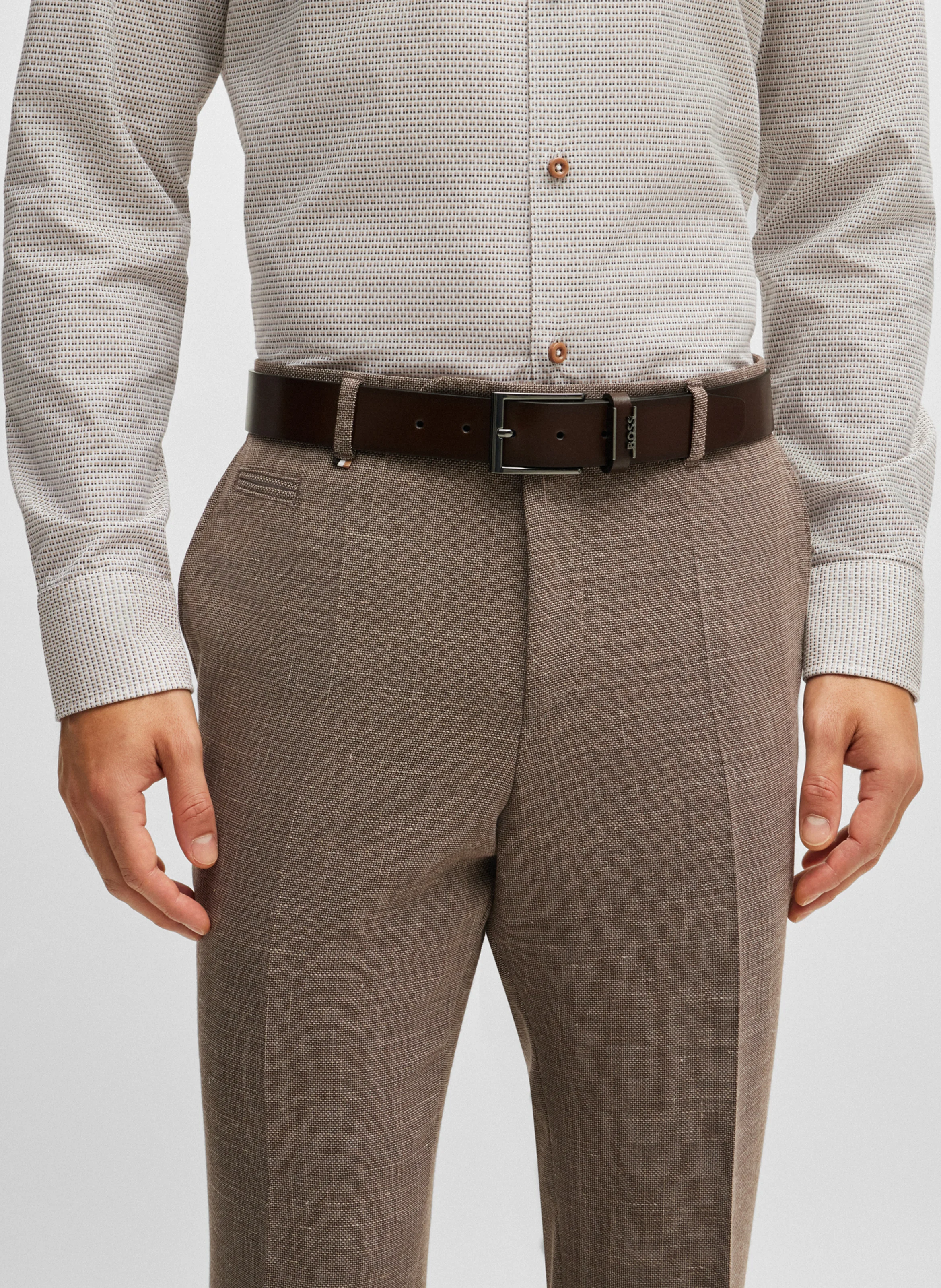 Ceinture en cuir de vache | Marron