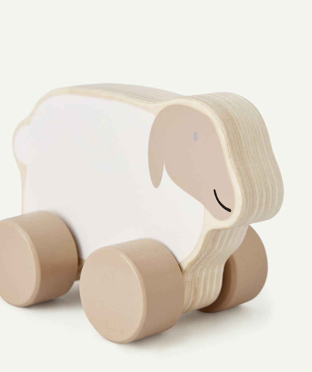 JOLLEINJOUET MOUTON SUR ROULETTES EN BOIS