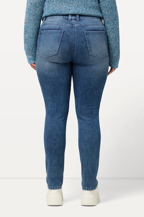 Jeans Sarah, Streifen, schmales Bein, 5-Pocket-Hose