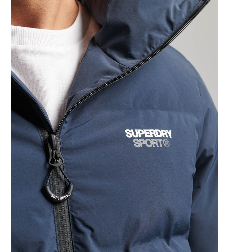 Casaco acolchoado azul boxy da Superdry