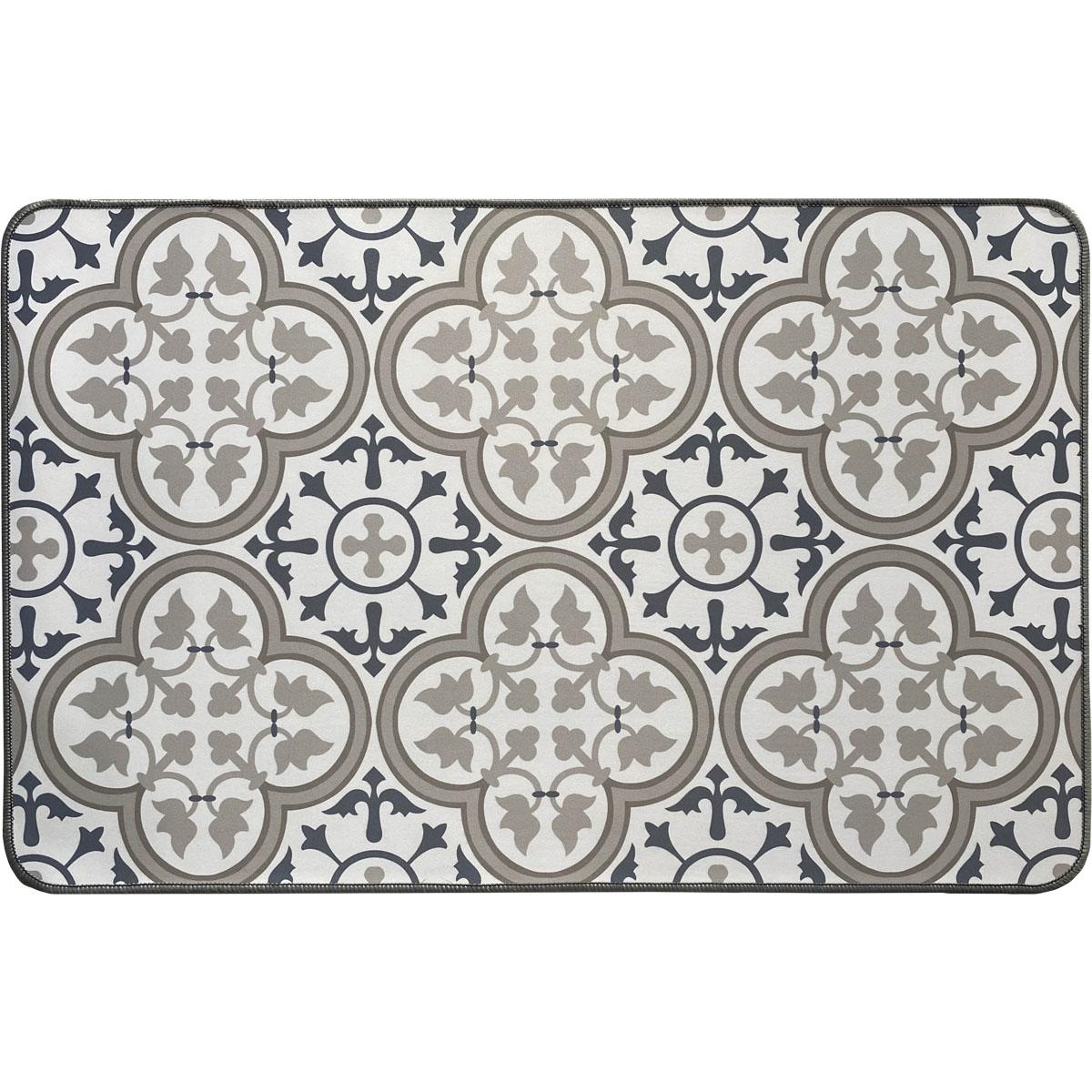 TAPIS IMPRIME 50X80CM POLYESTER PACO BLEU