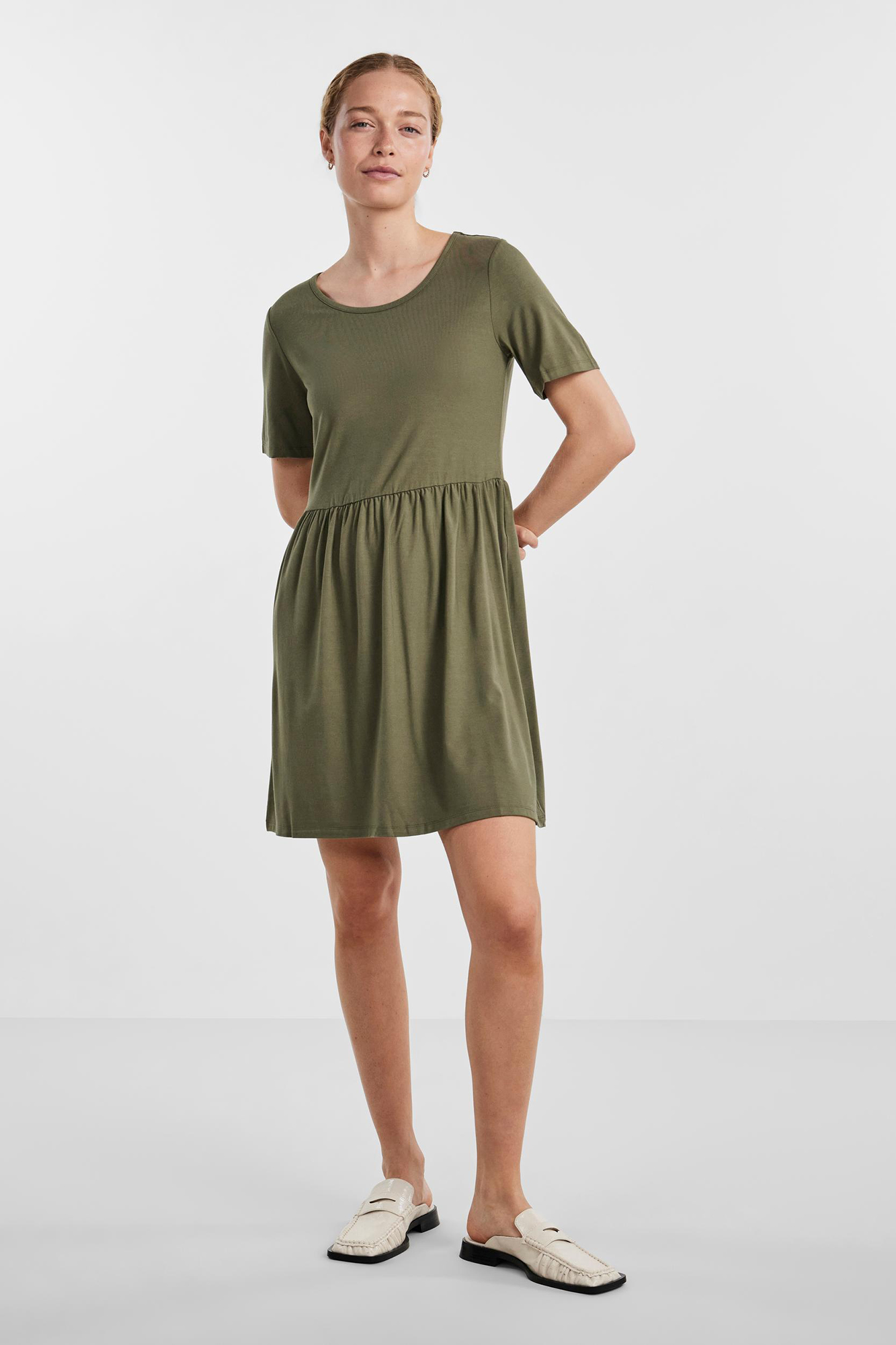 vestido camisa midi