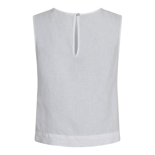 Neo Noir Svetlana Linen Top, Hvid, 42