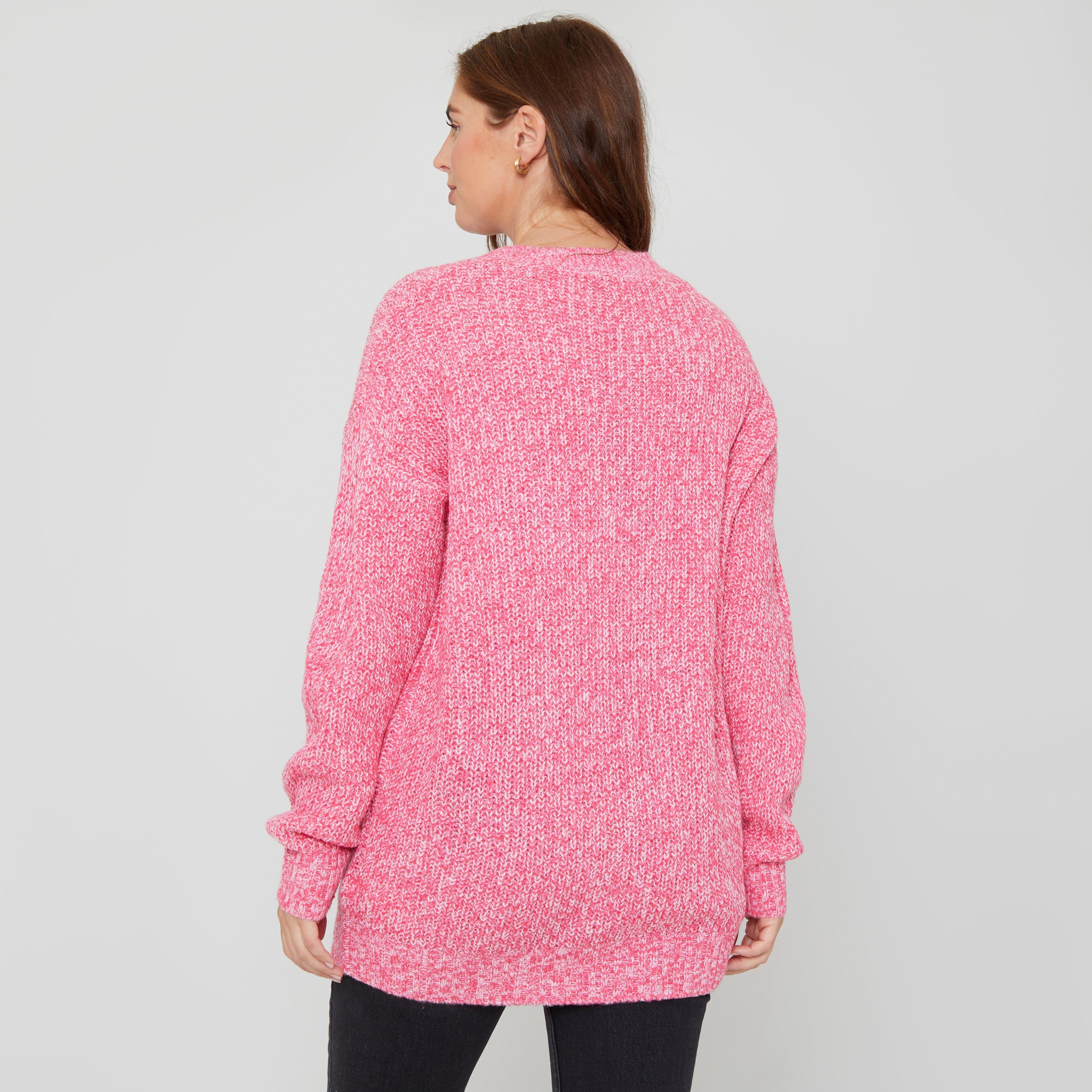 Be You Cosy V Neck Stretch Jumper Ld00