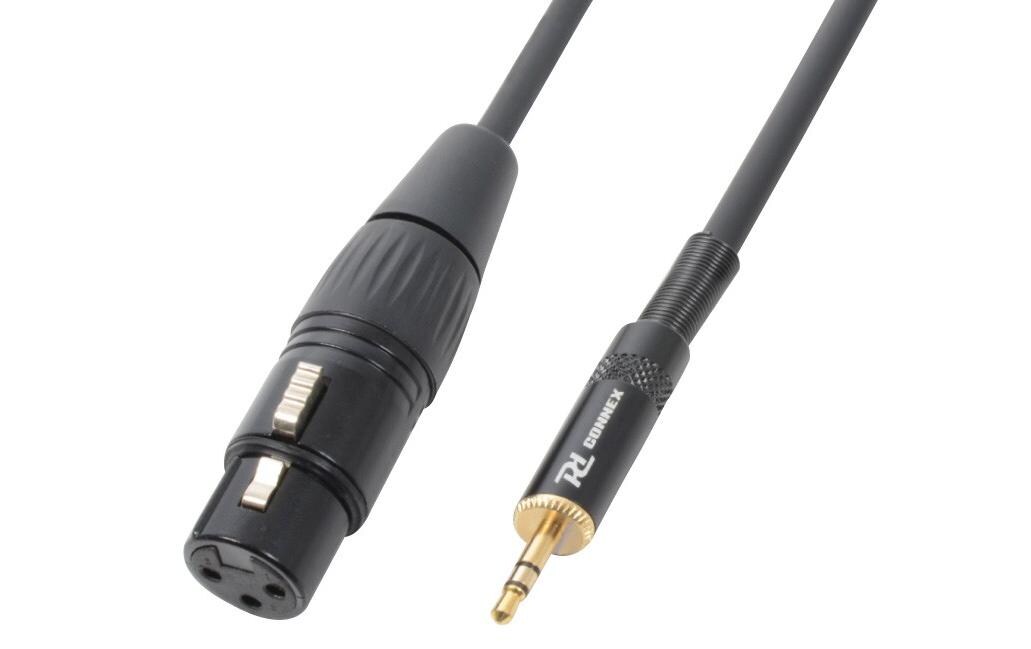 CX50-05 XLR 3 Pole, female - Klinke 3.5 mm, male 0.5 mAudiokabel XLRf - 3.5 Klinke