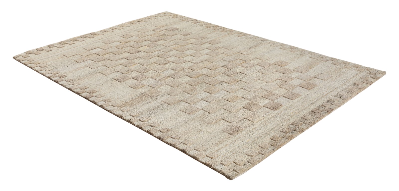Newbury teppe 160x230cm Beigefarget håndtuftet ull