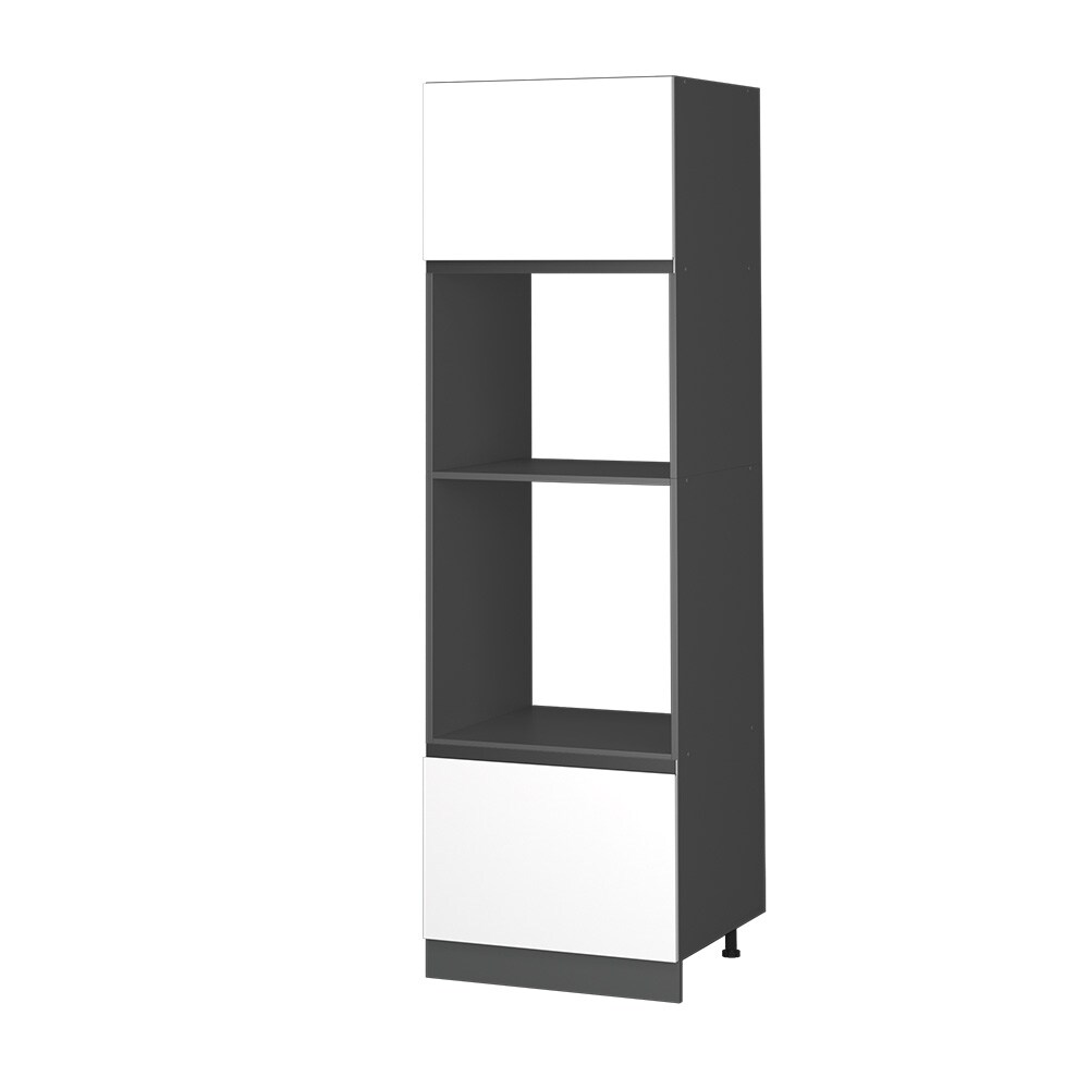 Vicco Mikrowellenschrank Küchenschrank Küchenmöbel R-Line J-Shape Anthrazit Weiß 60 cm modern