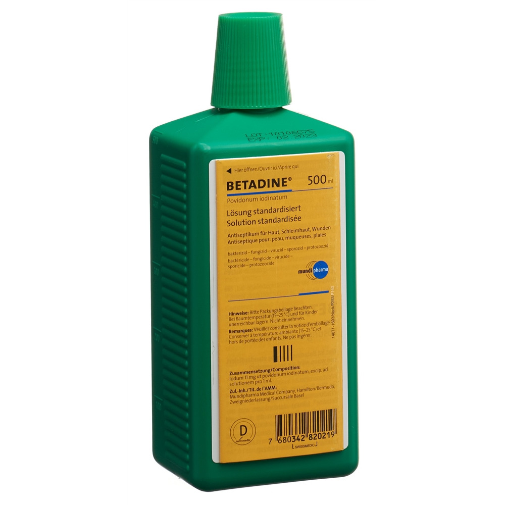 Betadine desinfizierende Lösung Lös Fl 500 ml