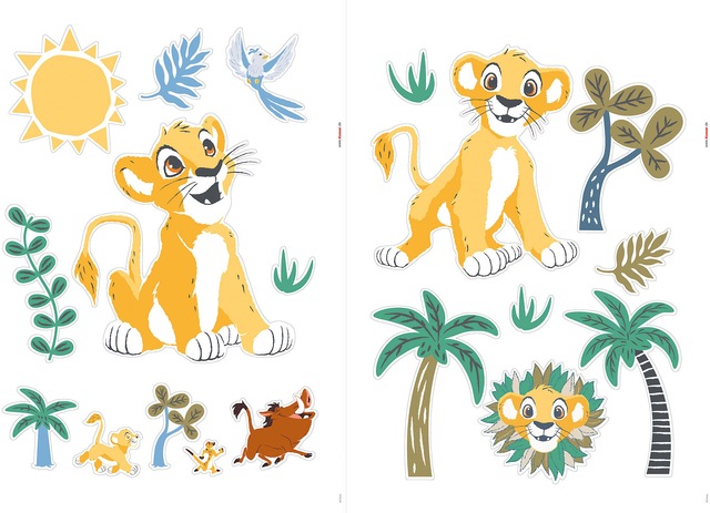 Komar Wandtattoo »Lion King Faraway Oasis - Grösse 50 x 70 cm« selbstklebend, Wandsticker, Kinderzimmer