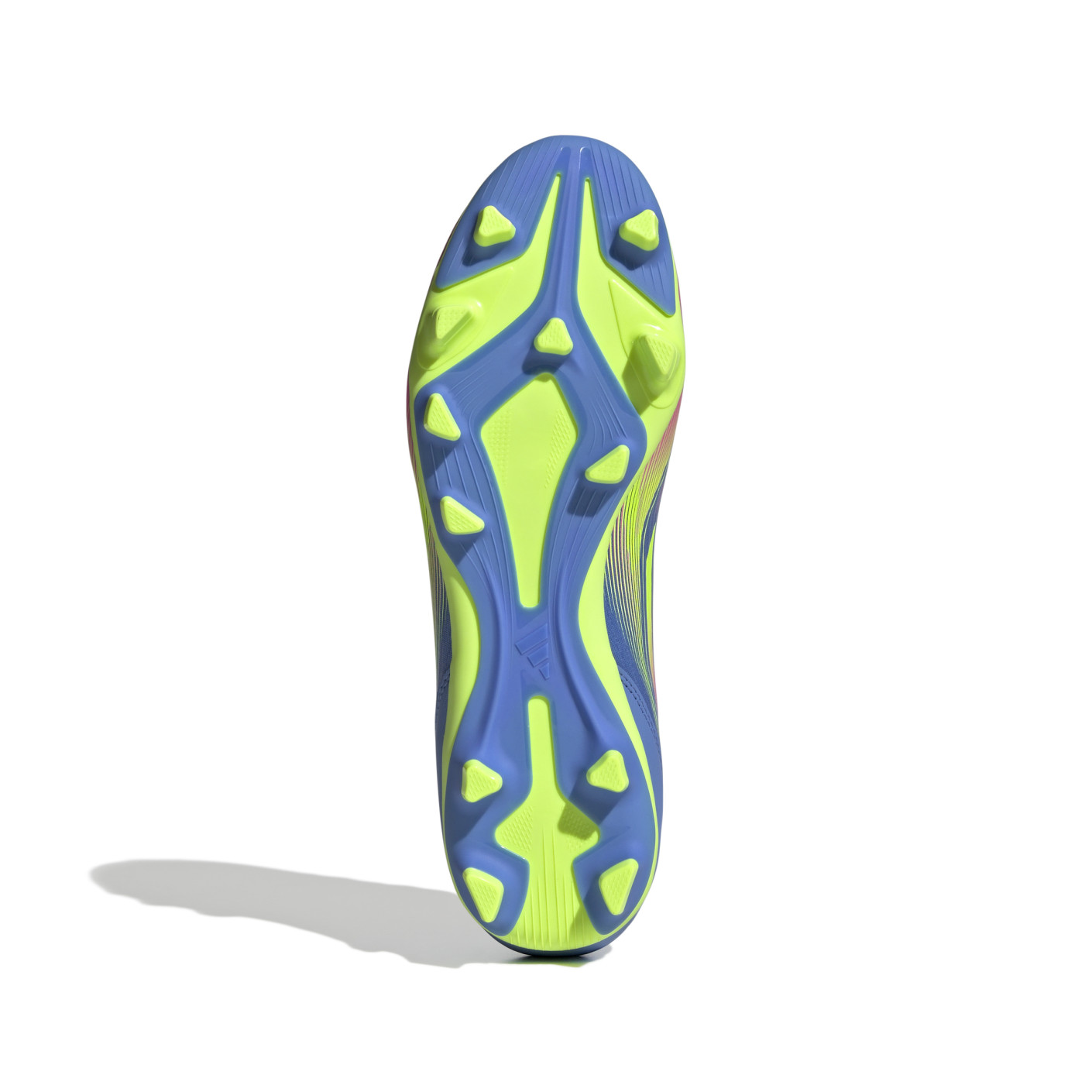 Adidas F50 Club Gras / Kunstgras Voetbalschoenen (MG) Blauw Neongeel Roze