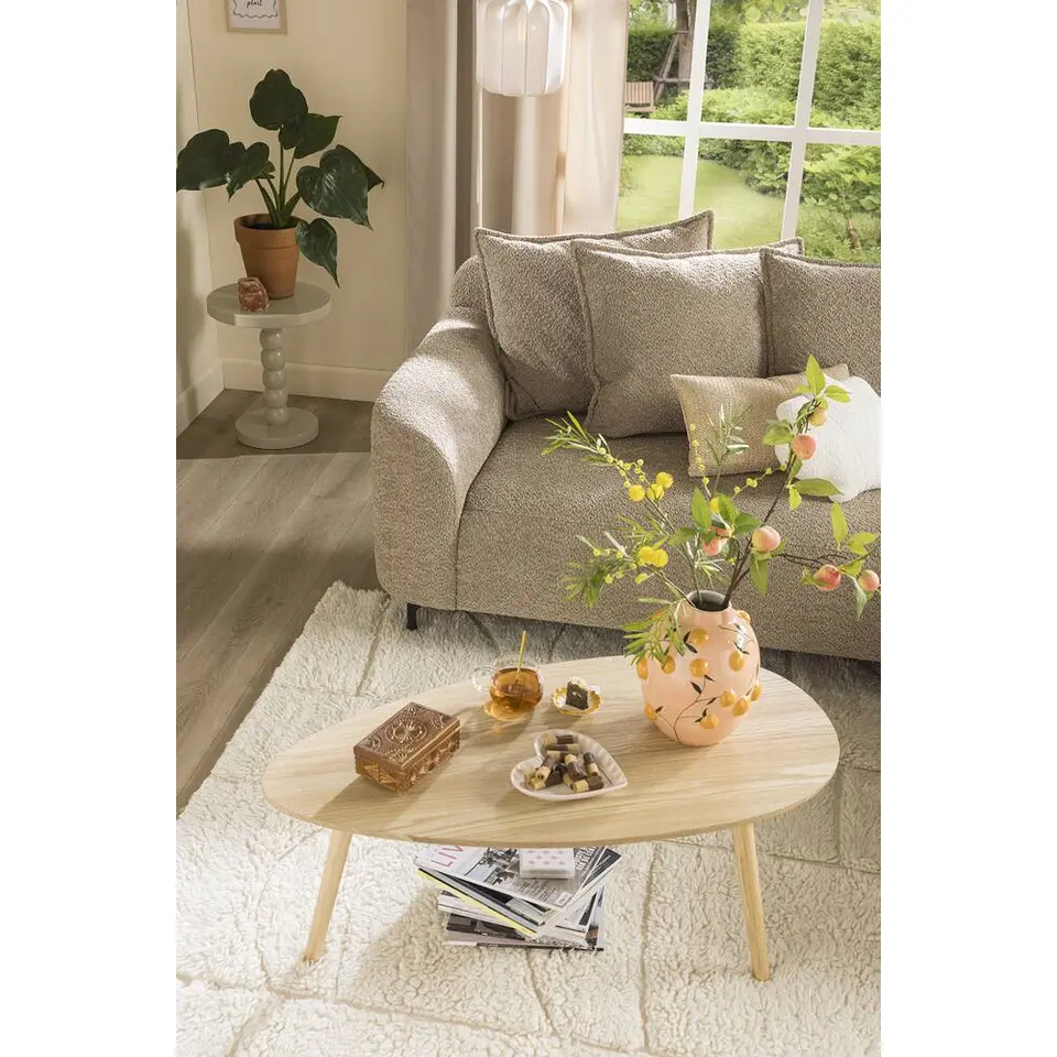 Bijzettafel Iris - taupe - 50xØ40 cm