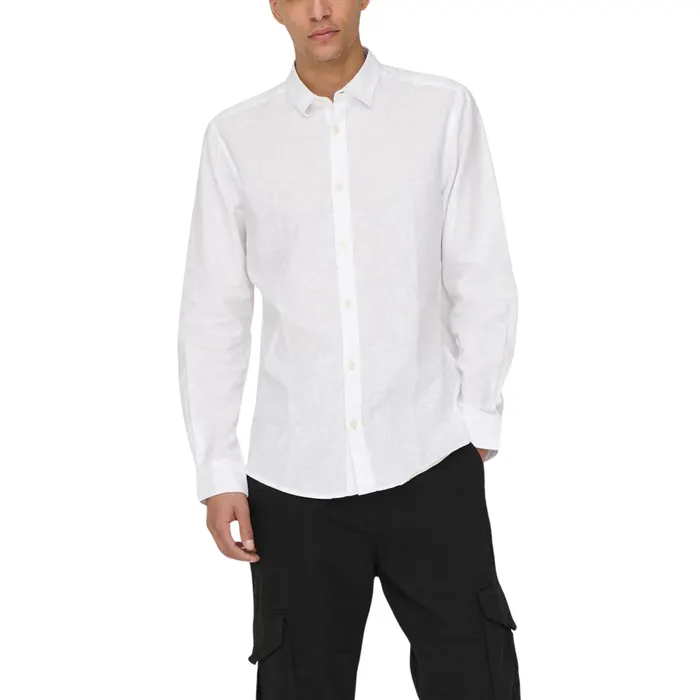 Only & Sons Caiden LS Solid Linen Overhemd Heren