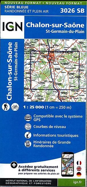 IGN - 3026 SB CHALON SUR SAONE 1 25 000