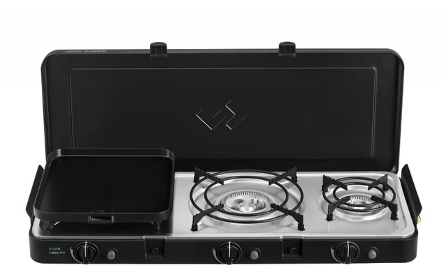 Cadac 3 Cook Turbo FFD Deluxe Campingkocher mit 3 Brennern 5,5 kW